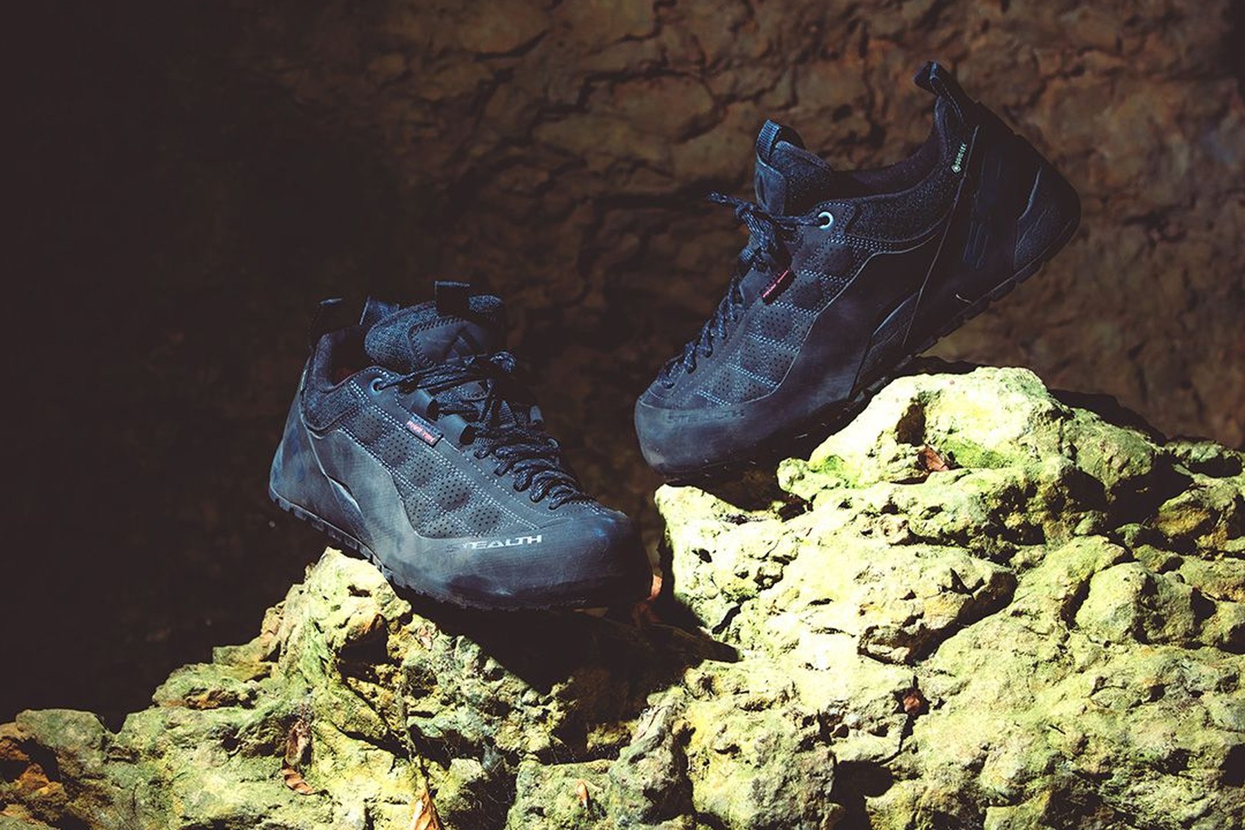 Adidas Five Ten Guide Tennie GTX on the rock.