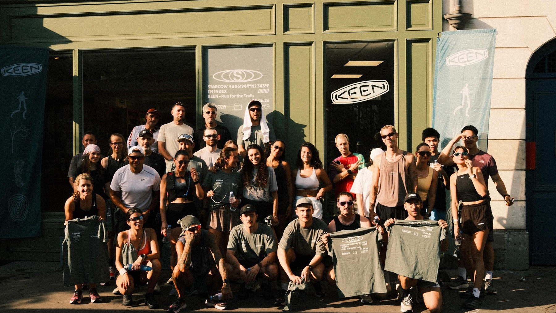 The group at the Starcow × KEEN storefront.