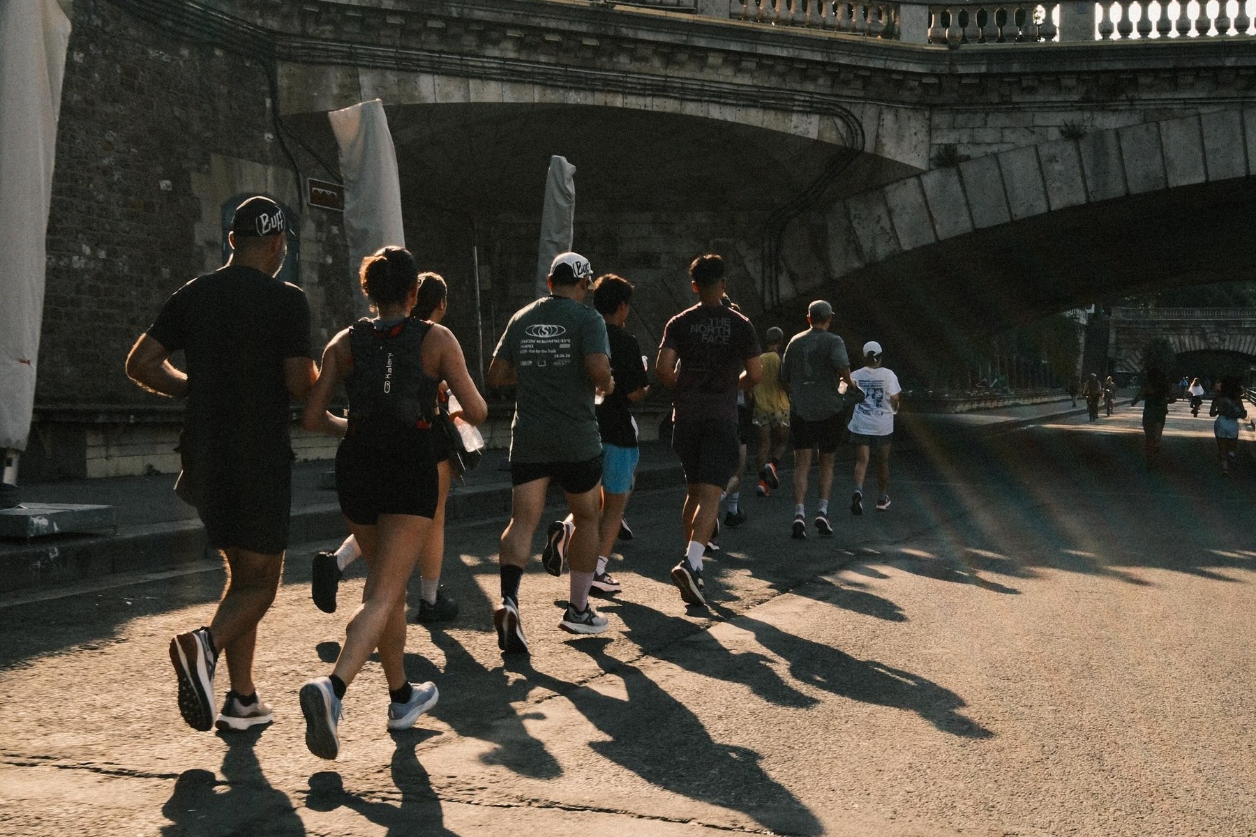 KEEN community run through Paris at golden hour.