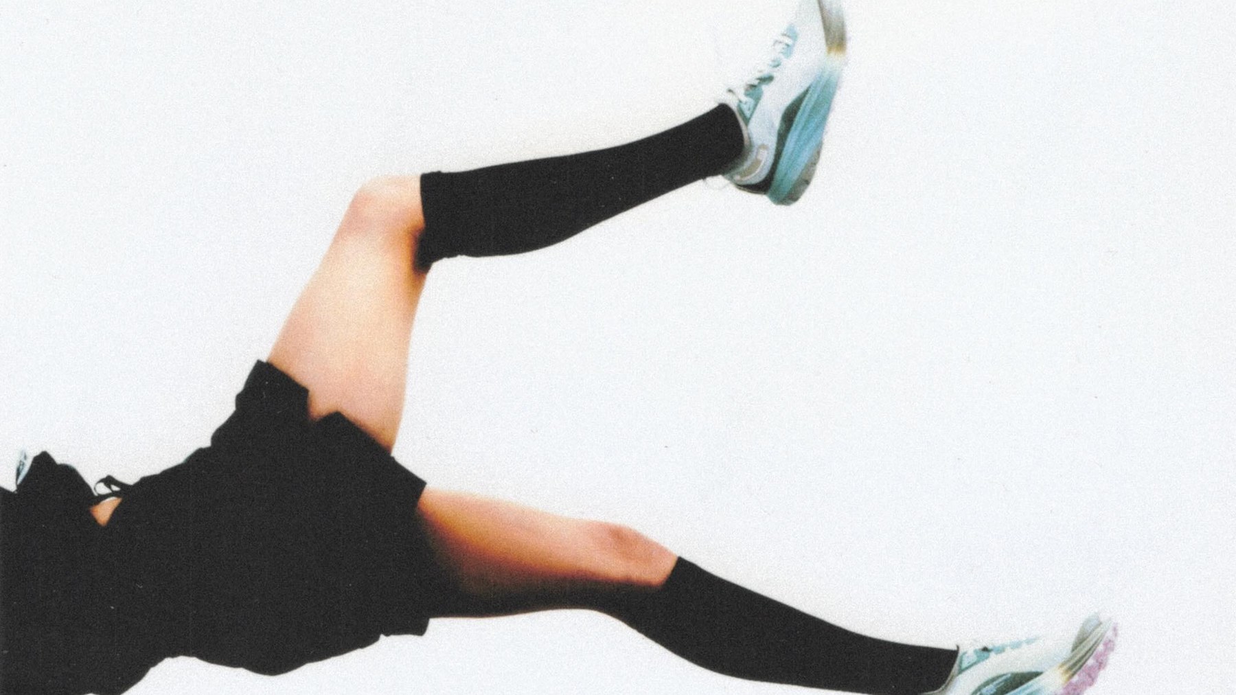 Mid-stride, SEEK & ROAM on foot.