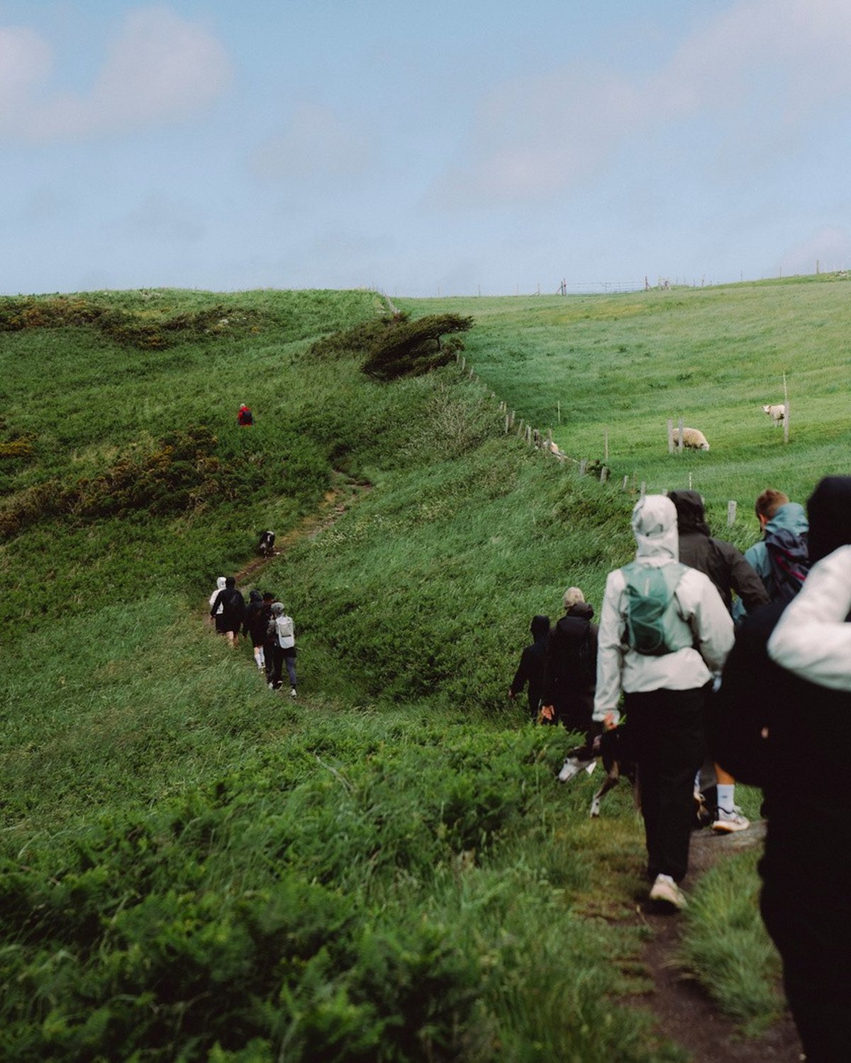 KEEN trip, group hiking.