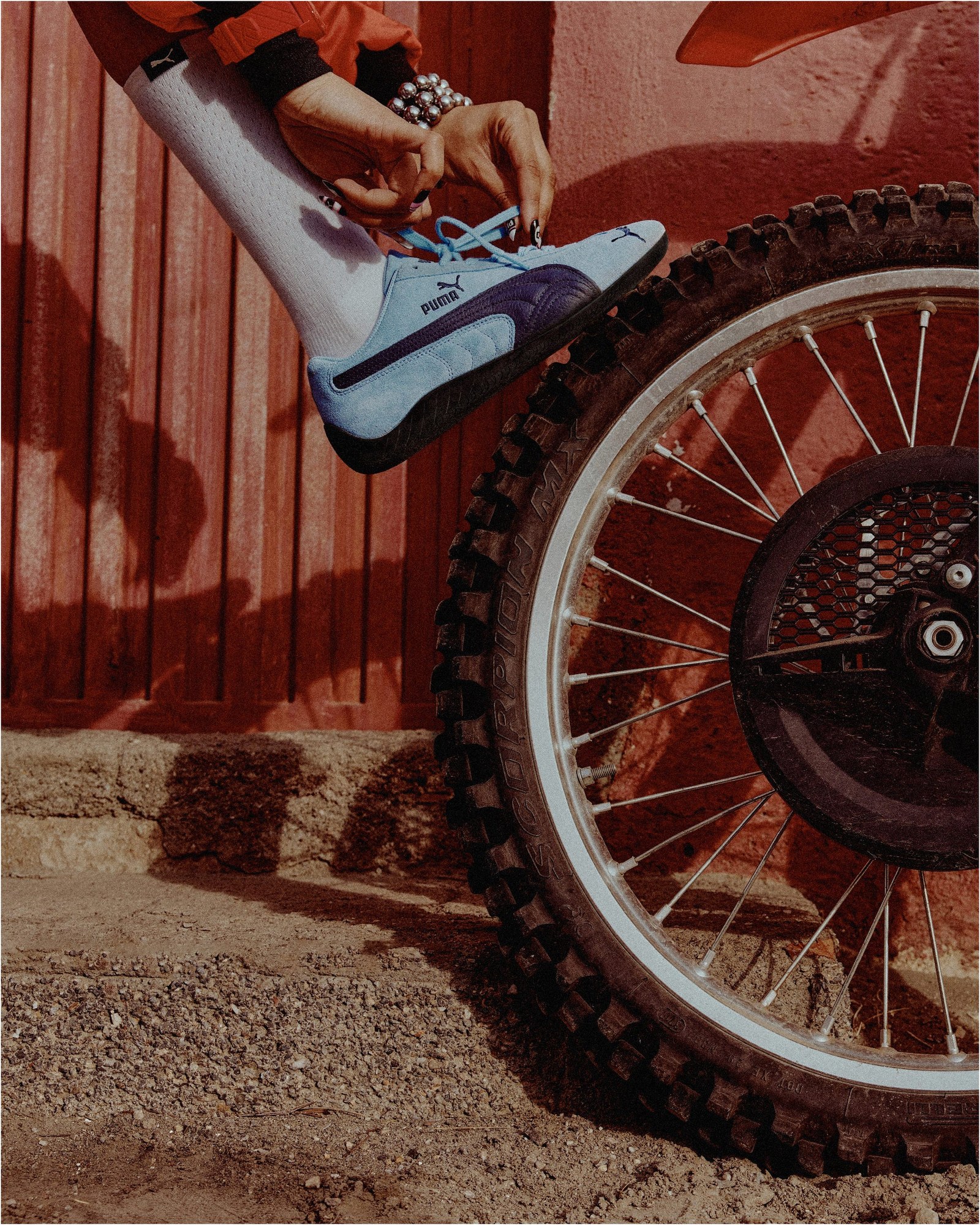 Speedcat OG in blue suede.