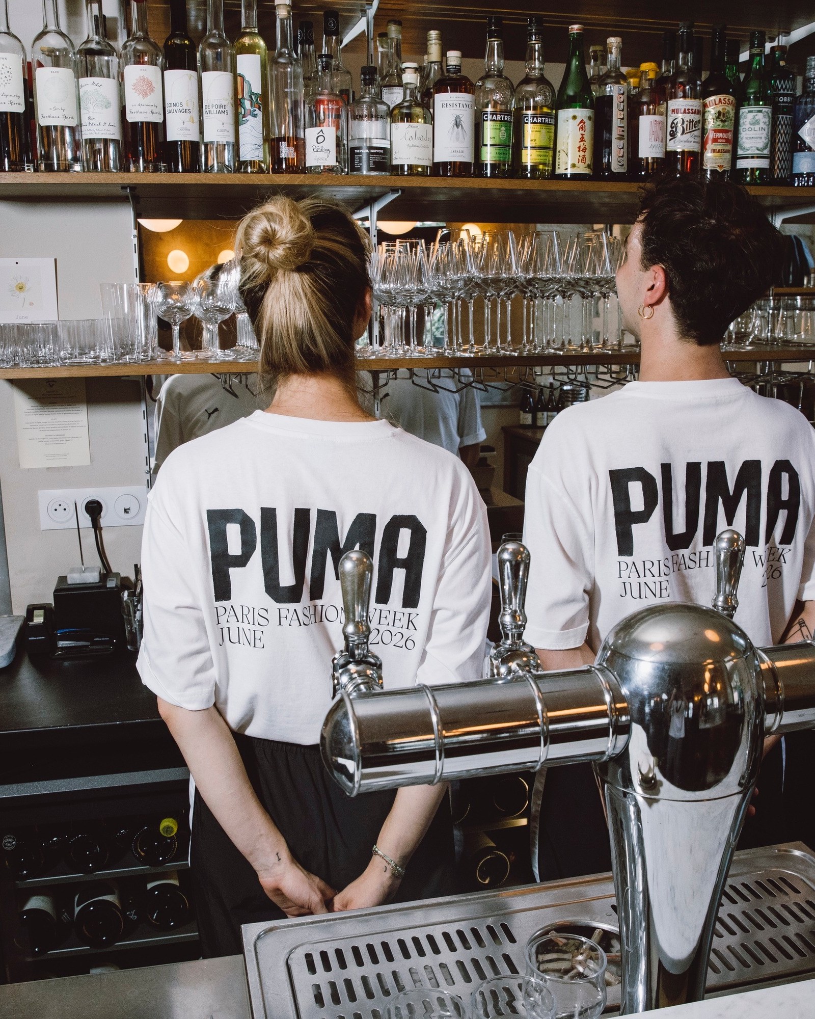 Floor team, PUMA Paris Fashion Week tees.